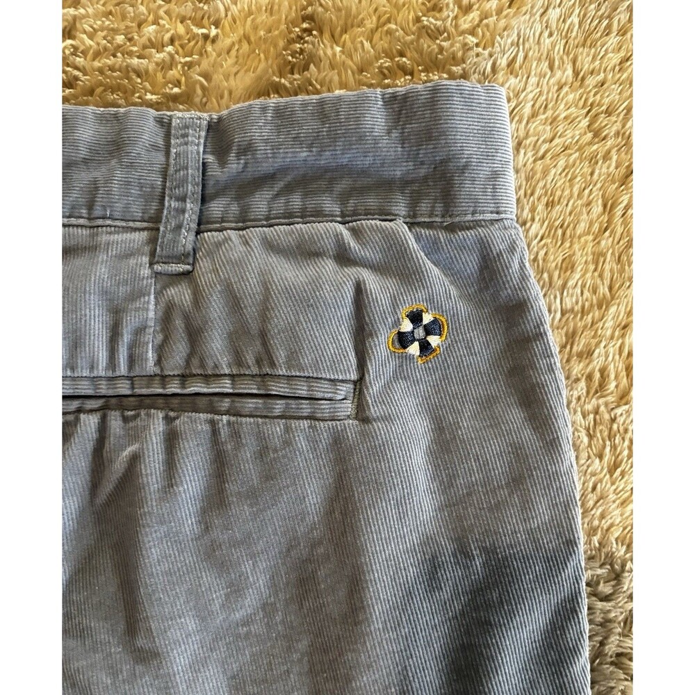 Castaway Nantucket Men Sz 33 Light Blue 100% Cotton Zip Fly 5Pocket Chino Short